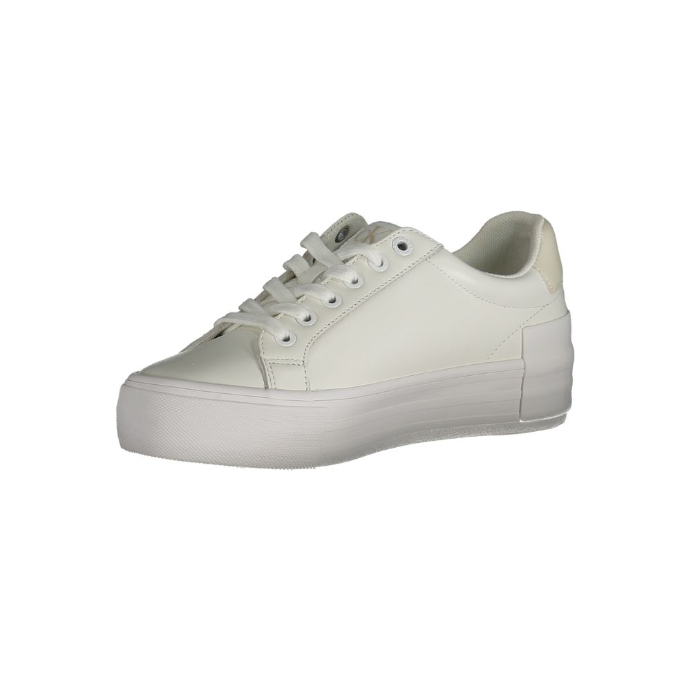 Zapatillas de piel blancas de Calvin Klein para mujer