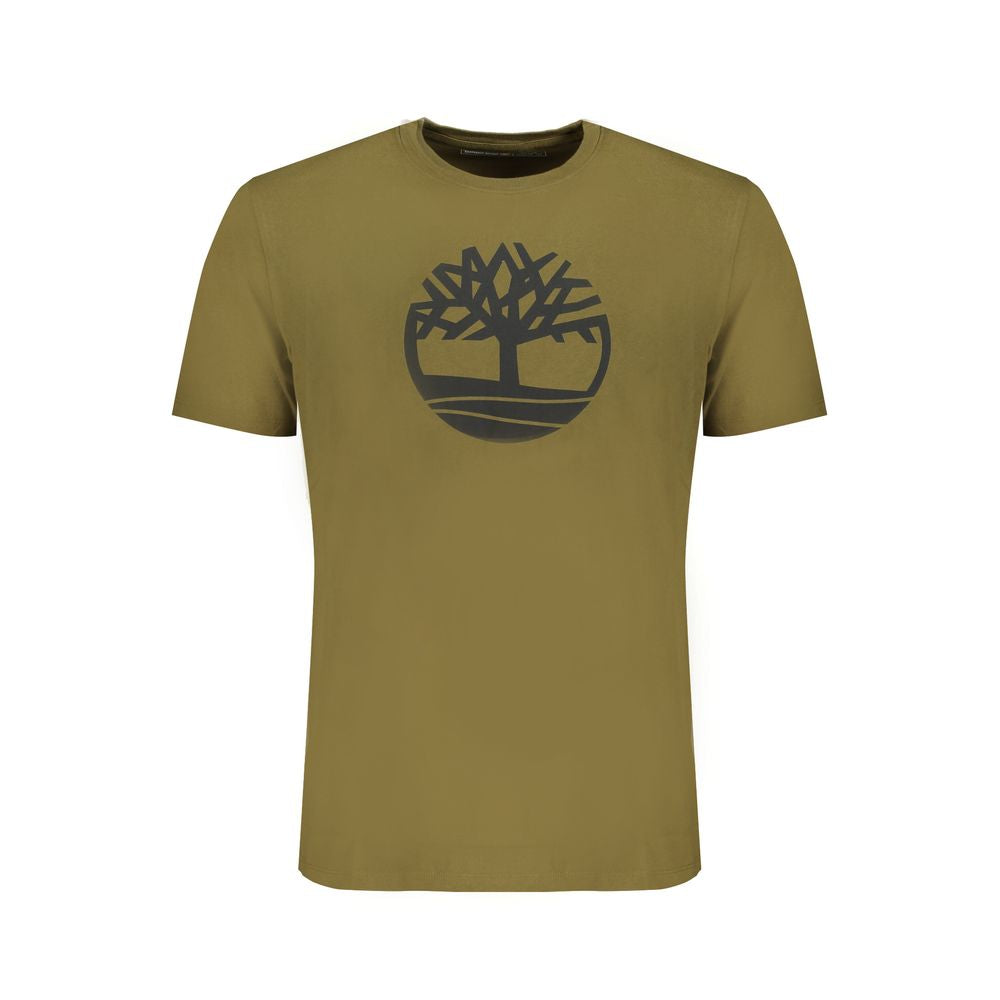 Timberland Green Cotton Men T-Shirt