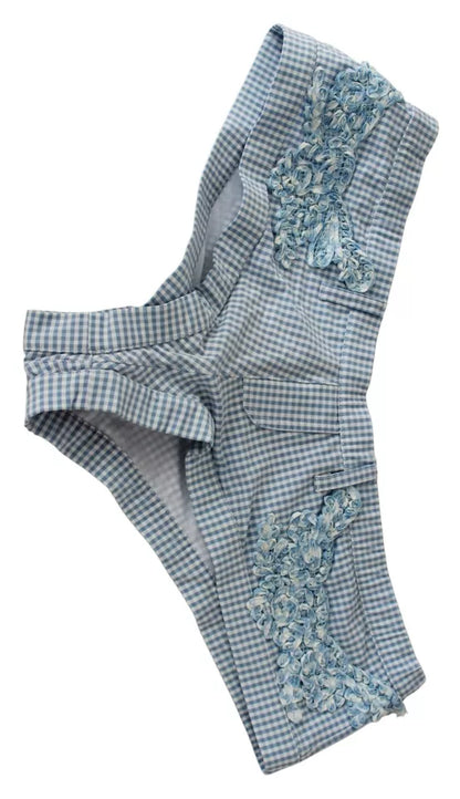 Ermanno Scervino Pantalones cortos de traje de baño con parte inferior de ropa de playa azul