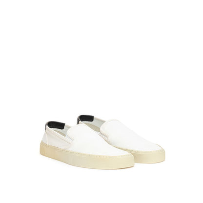 Zapatillas de algodón blancas de Saint Laurent