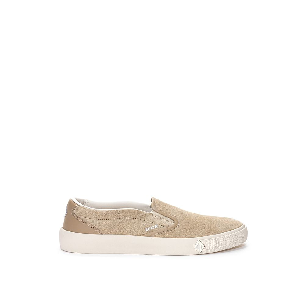 Zapatillas de piel beige Dior