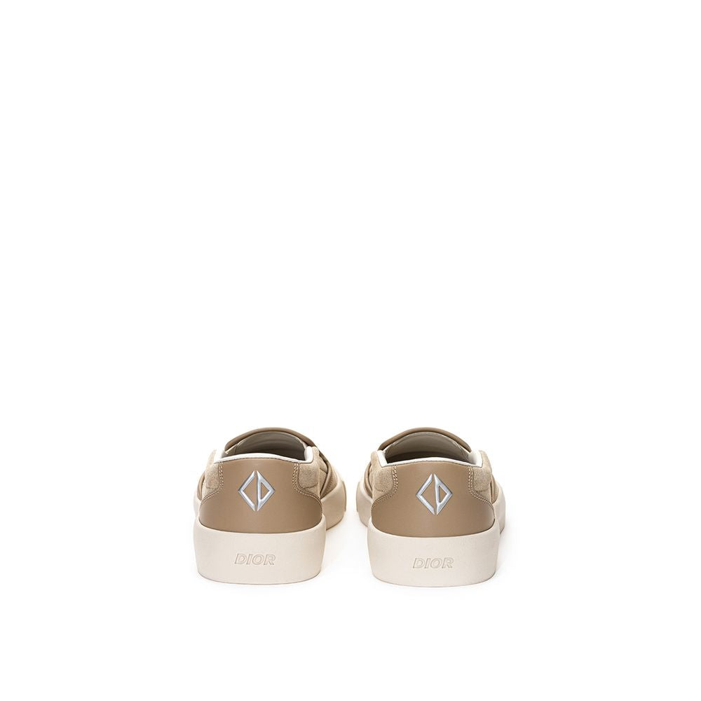 Zapatillas de piel beige Dior