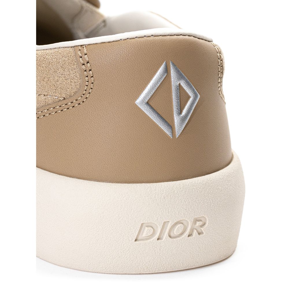 Zapatillas de piel beige Dior