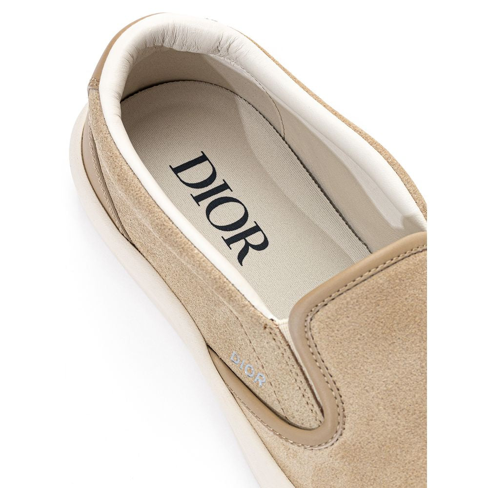 Zapatillas de piel beige Dior