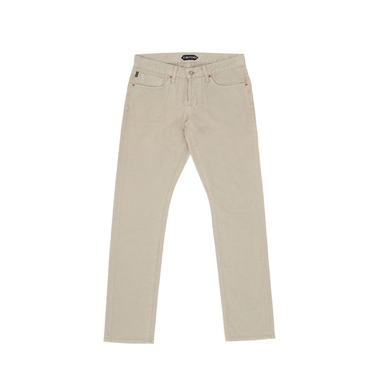 Vaqueros y pantalón de algodón beige de Tom Ford