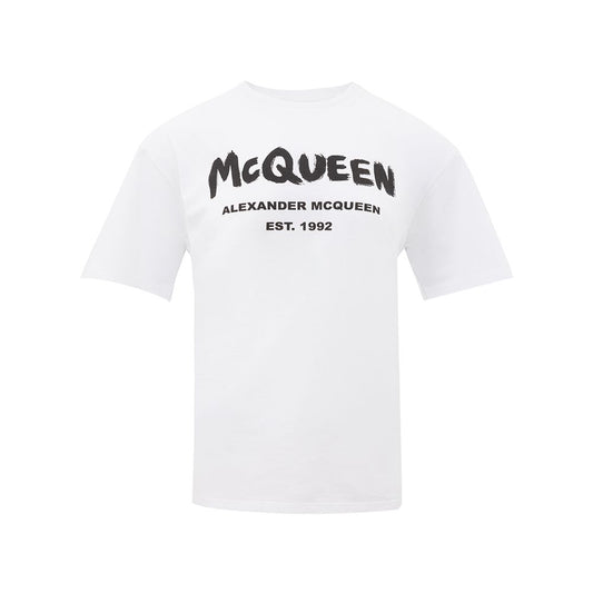 Camisetas y tops de algodón blancos de Alexander McQueen