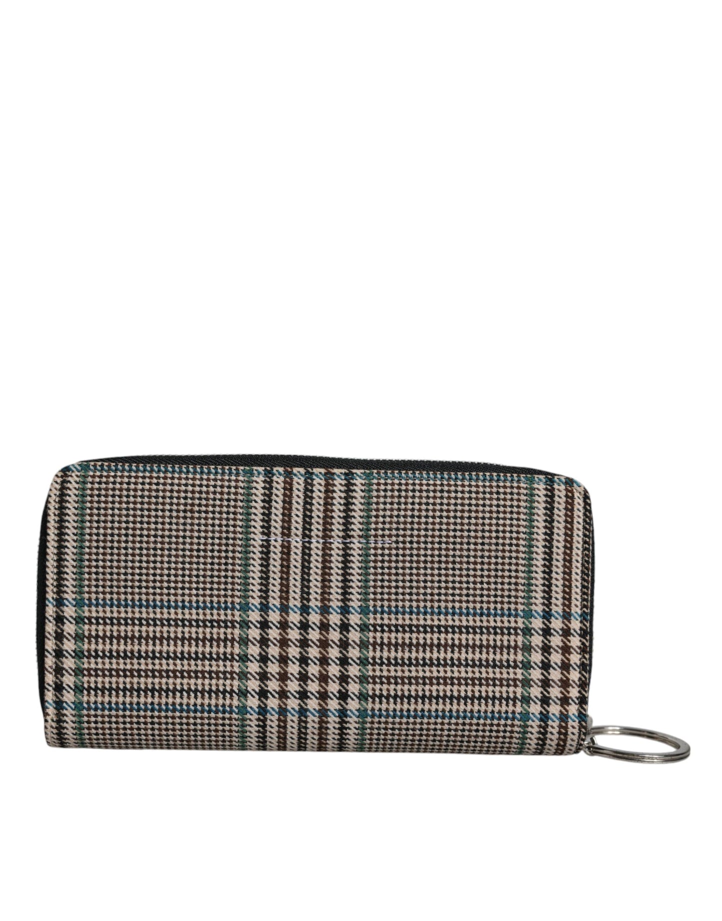 MM6 Maison Margiela Multicolor Houndstooth Continental Zip Around Clutch Wallet