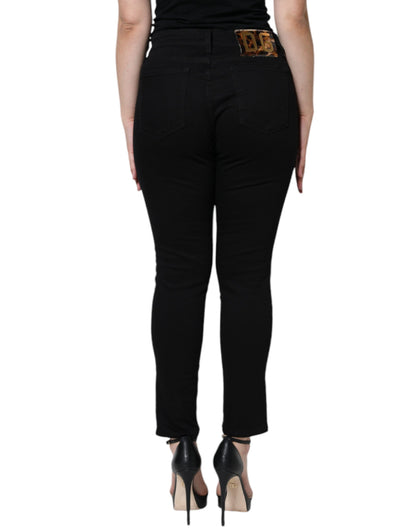 Dolce & Gabbana Black Cotton Stretch Skinny Denim Jeans