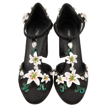 Dolce & Gabbana Black Viscose Pump