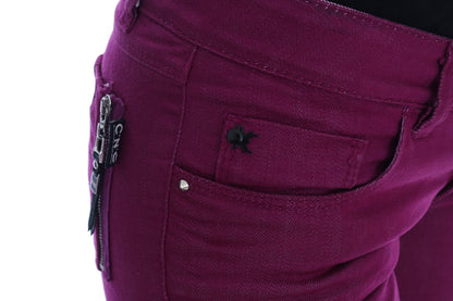 Pantalones vaqueros súper ajustados elegantes de color morado de Costume National