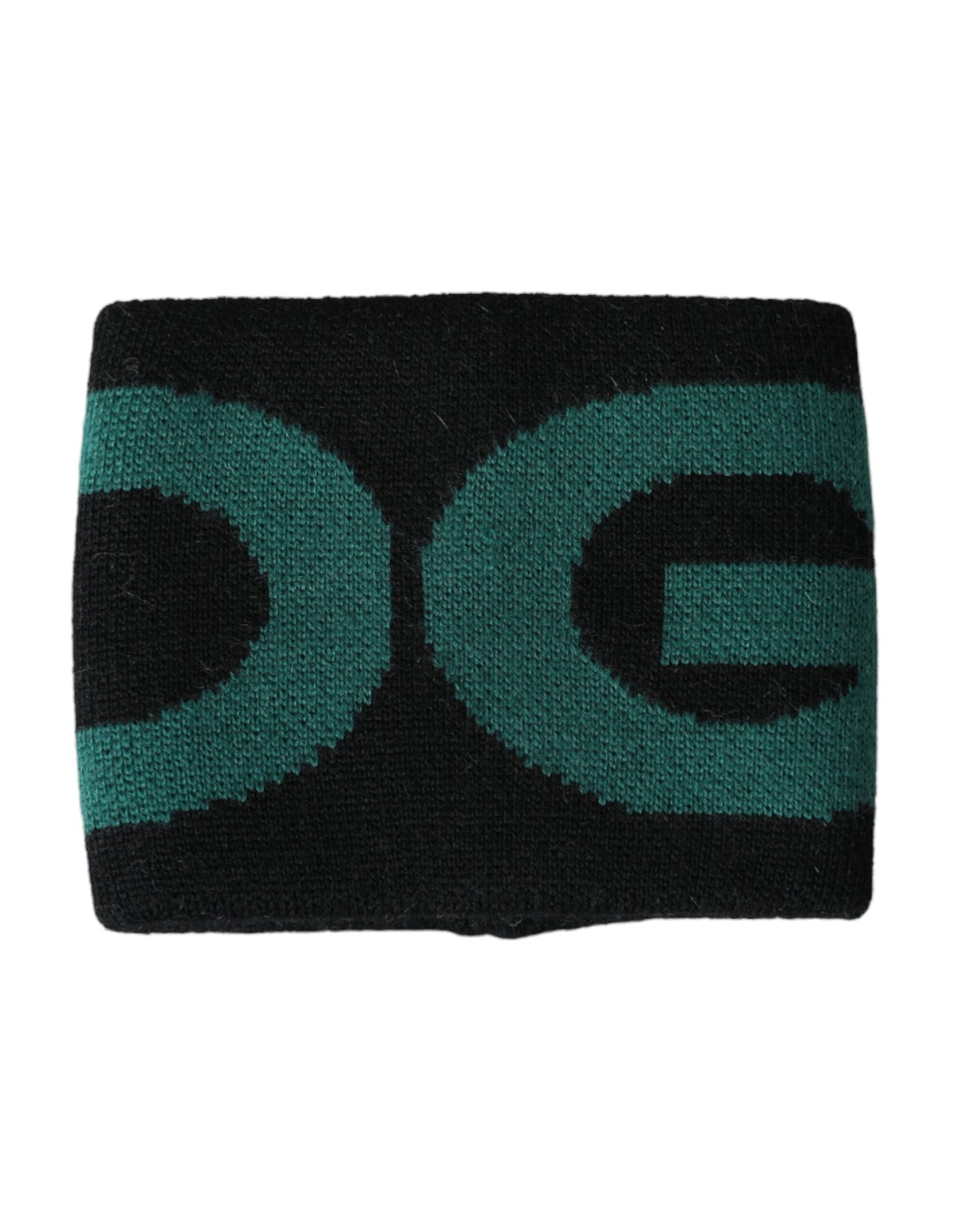 Pulsera con logotipo de lana verde y negra #DGMILLENNIALS