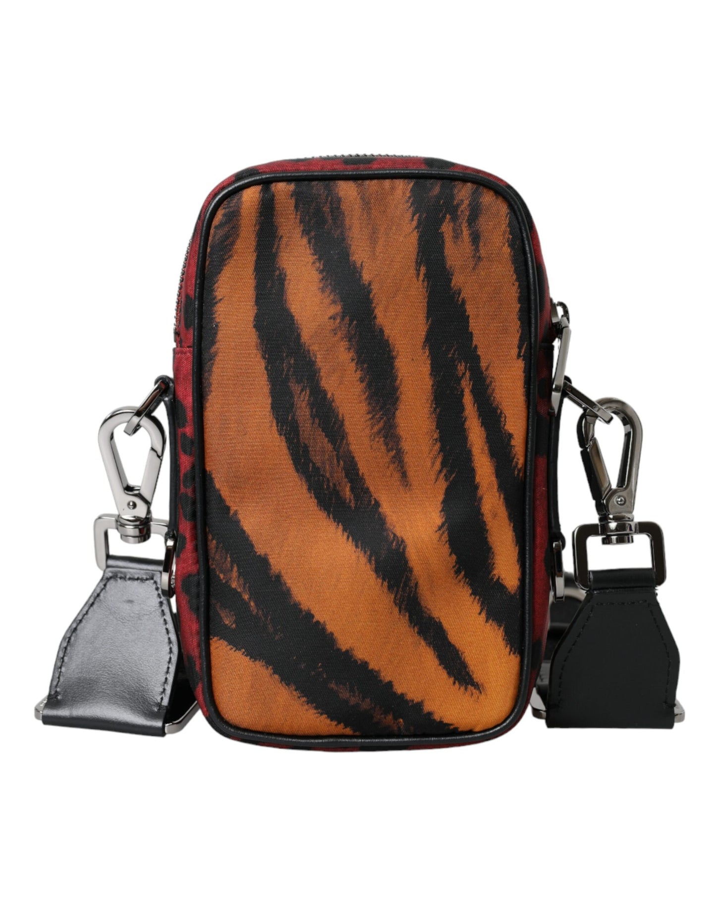 Bolso bandolera de nailon con logotipo y estampado de tigre multicolor