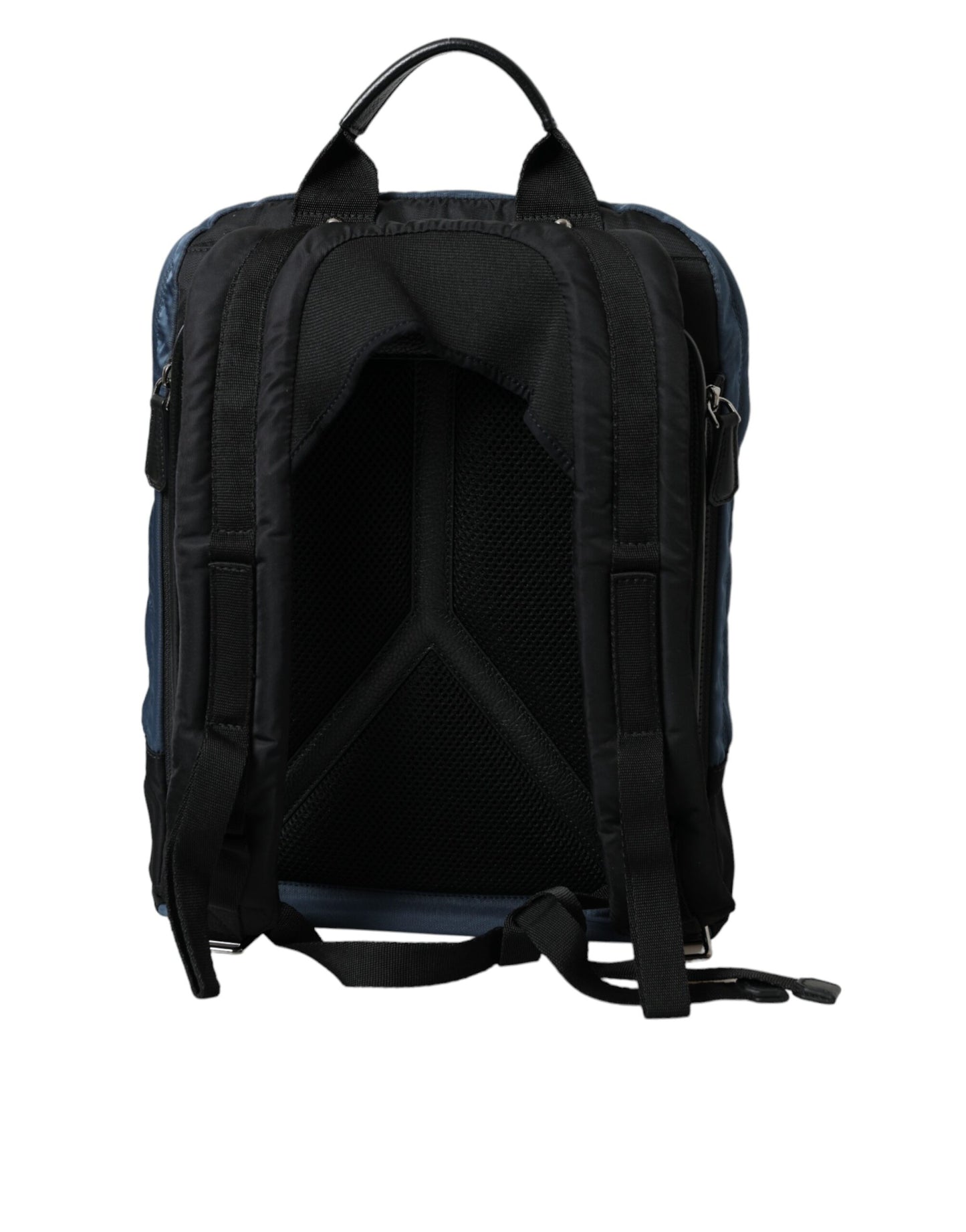 Mochila escolar de nailon negra con logotipo DG para hombre