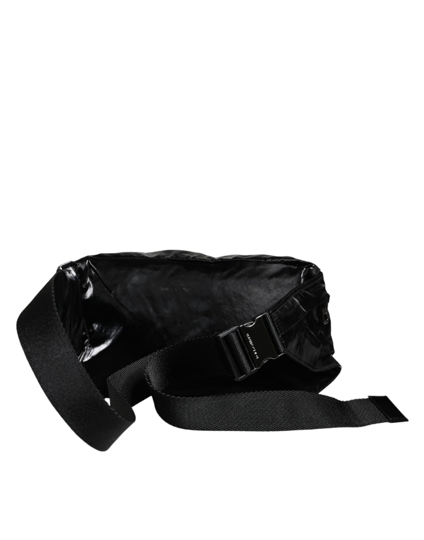 Dolce & Gabbana Black Nylon Fabric Belt Waist Fanny Pack Bag