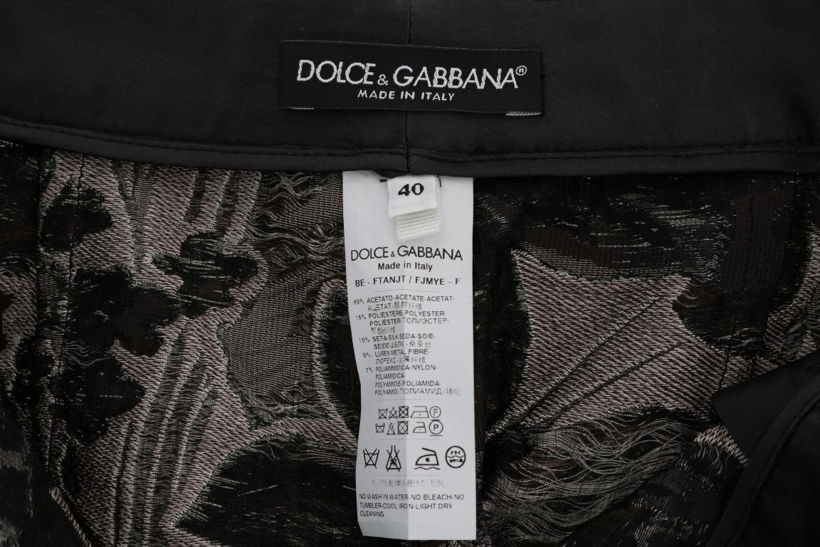 Elegantes shorts de cintura alta con brocado de Dolce &amp; Gabbana