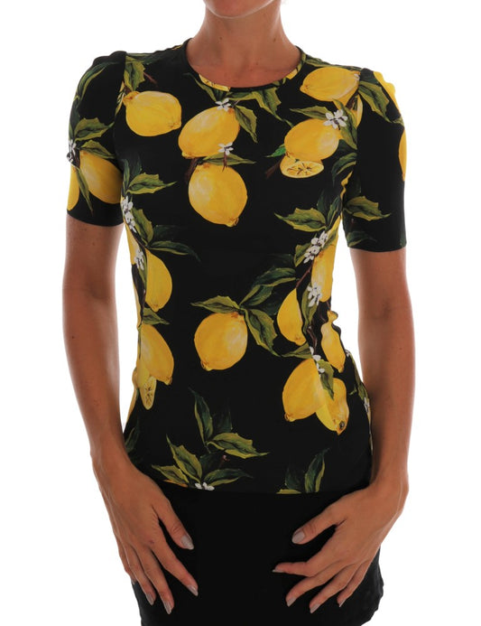 Blusa de seda con estampado de limones sicilianos de Dolce &amp; Gabbana