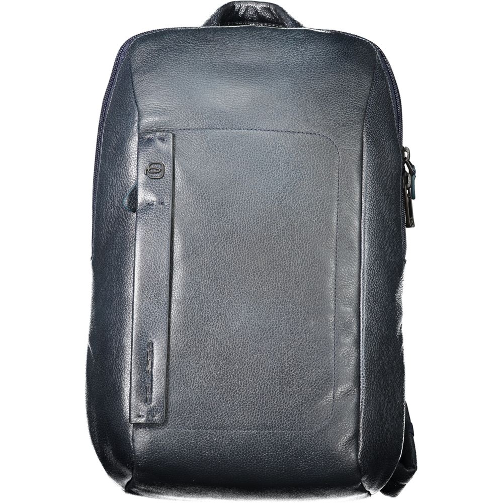 Piquadro Blue Leather Backpack