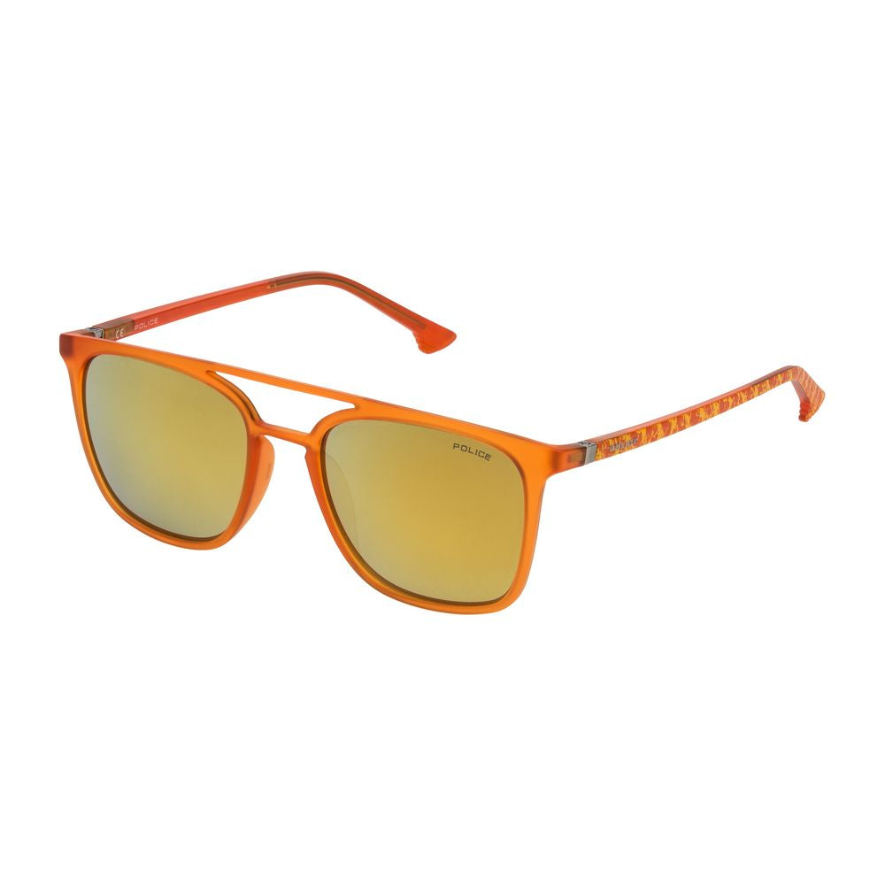 Police Orange Injected Sunglasses