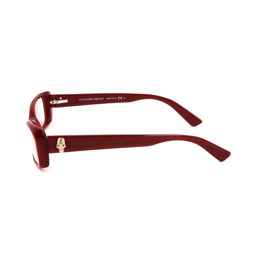 Alexander McQueen Burgundy Acetate Frames