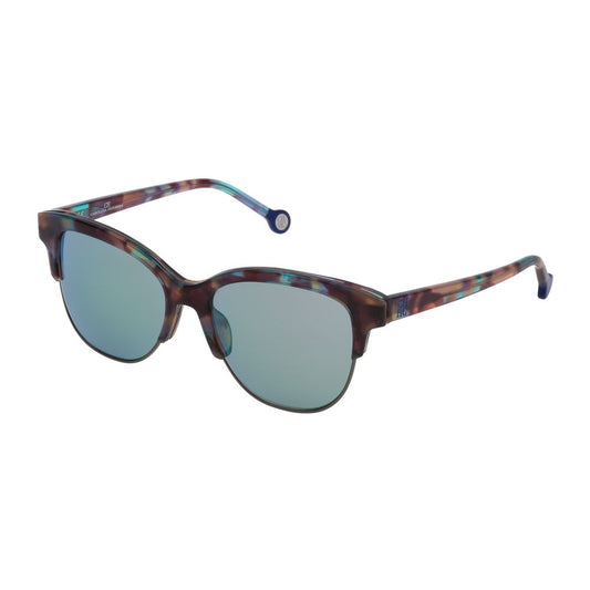 Carolina Herrera Brown Acetate Sunglasses