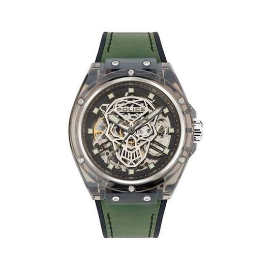 Police Green Silicone Watch