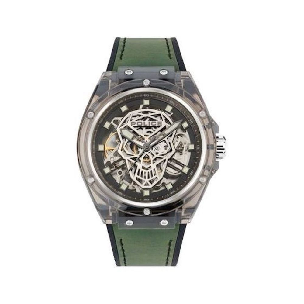 Police Green Silicone Watch