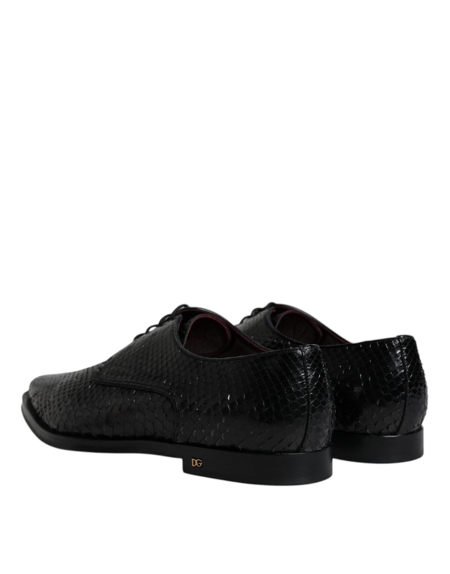 Dolce & Gabbana Black Leather Derby Formal Dress Shoes