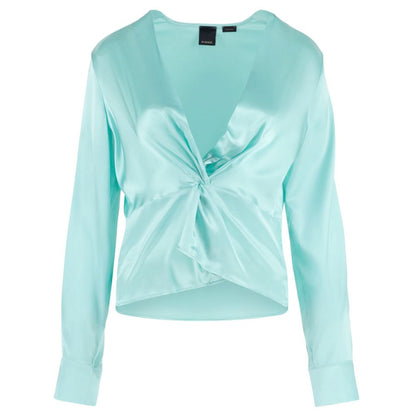 PINKO Green Silk Sweater