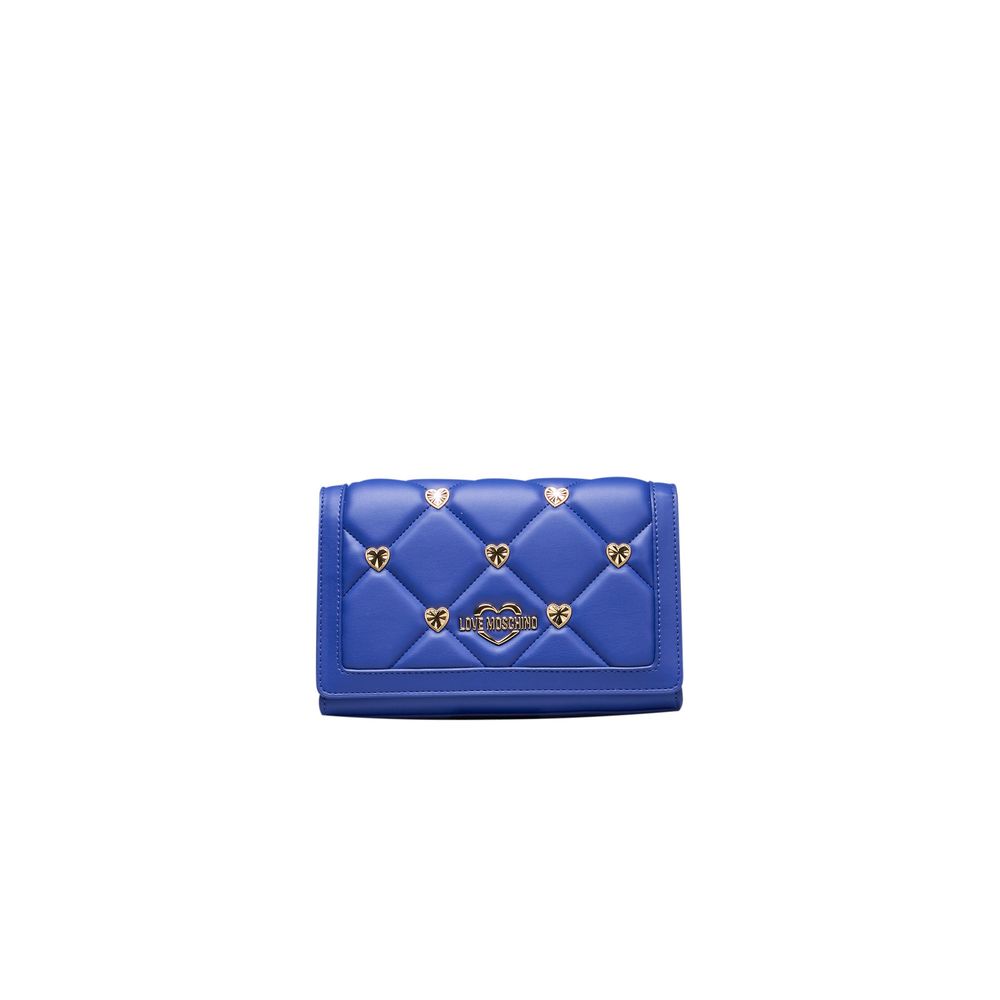 Love Moschino Blue Polyethylene Crossbody Bag