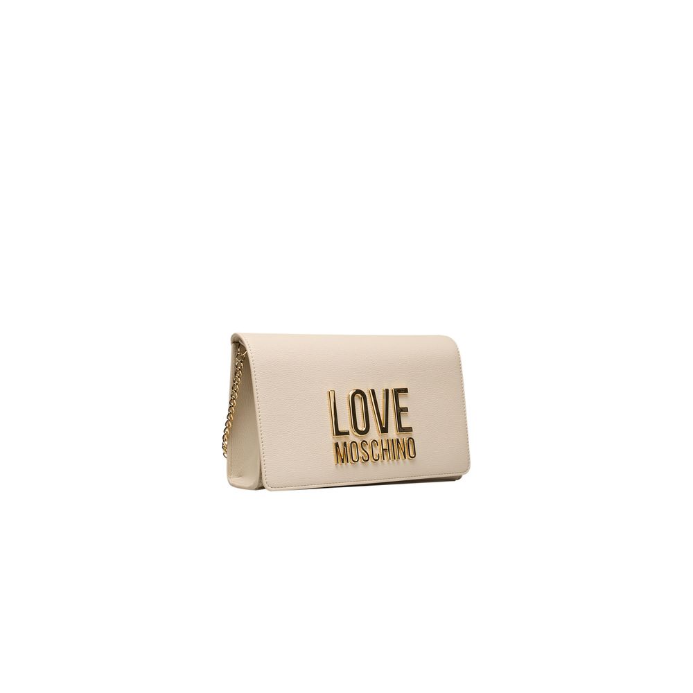 Love Moschino Beige Polyethylene Crossbody Bag