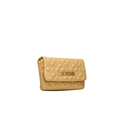 Love Moschino Gold Polyethylene Crossbody Bag