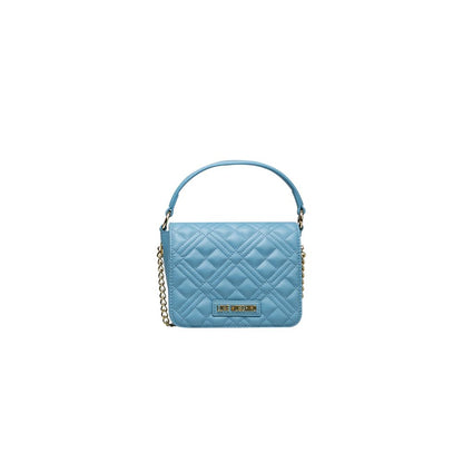 Love Moschino Light Blue Polyethylene Handbag