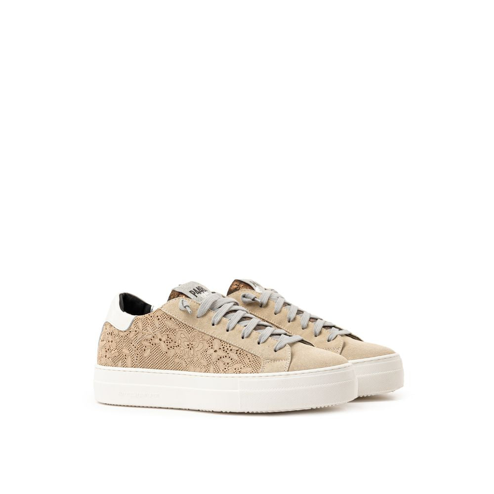 P448 Beige Leather Sneaker