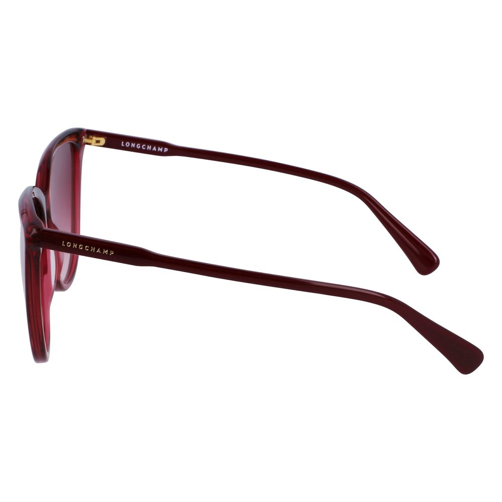 Longchamp Red Acetate Sunglasses