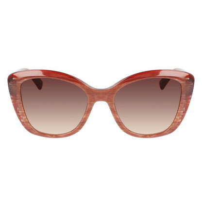 Longchamp Red Acetate Sunglasses