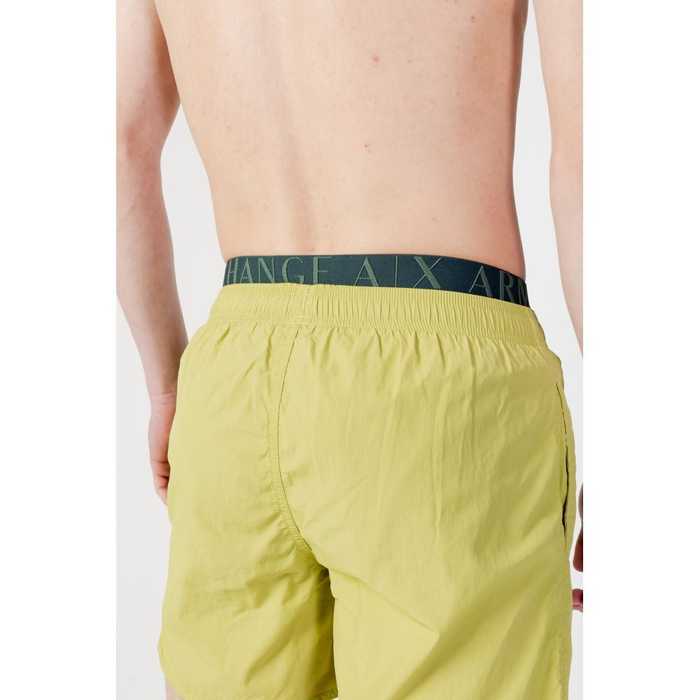 Armani Exchange Green Polyester Swimwear