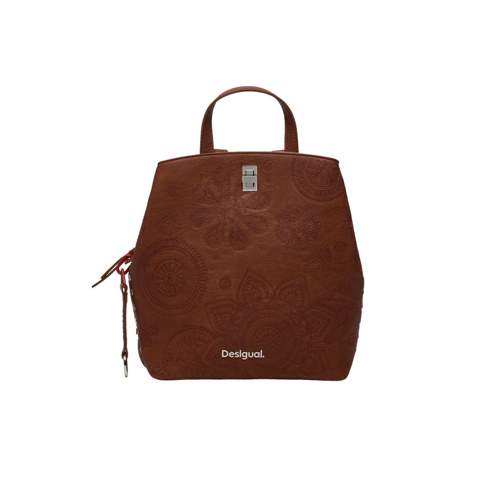 Desigual Brown Polyethylene Backpack