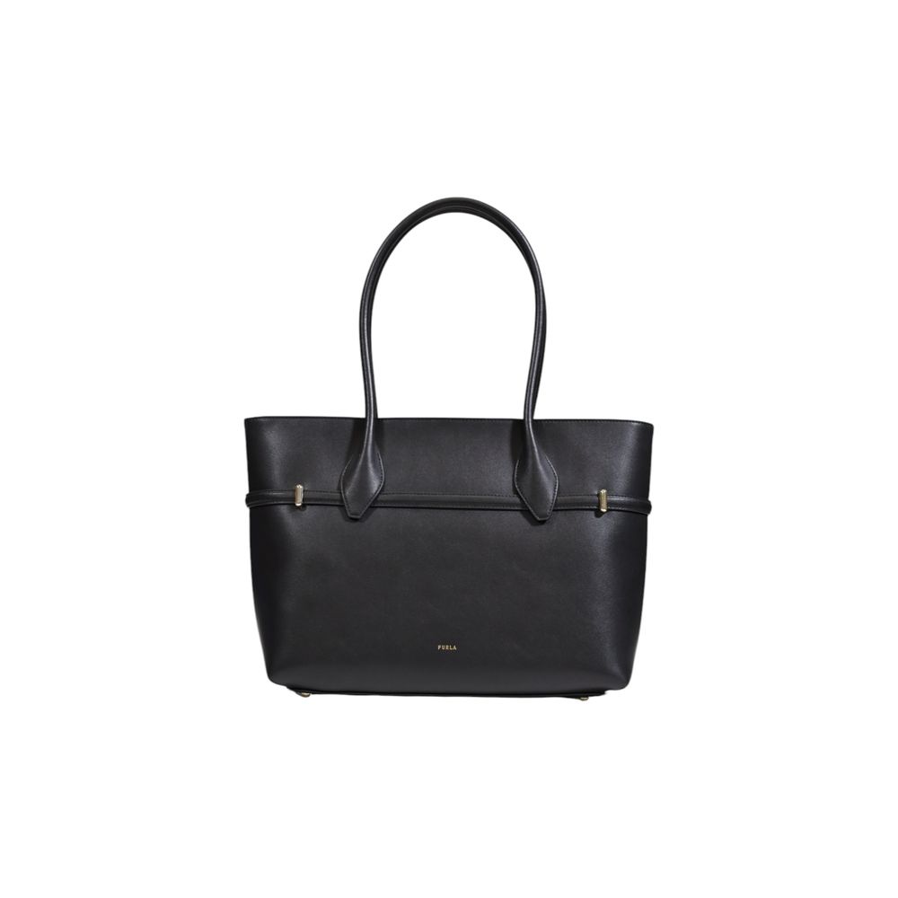 Furla Black Leather Handbag