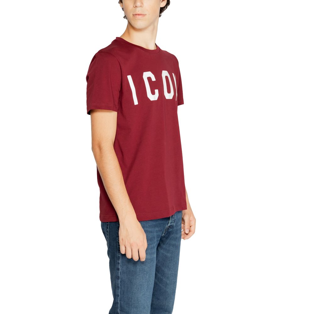 Icon Bordeaux Cotton T-Shirt