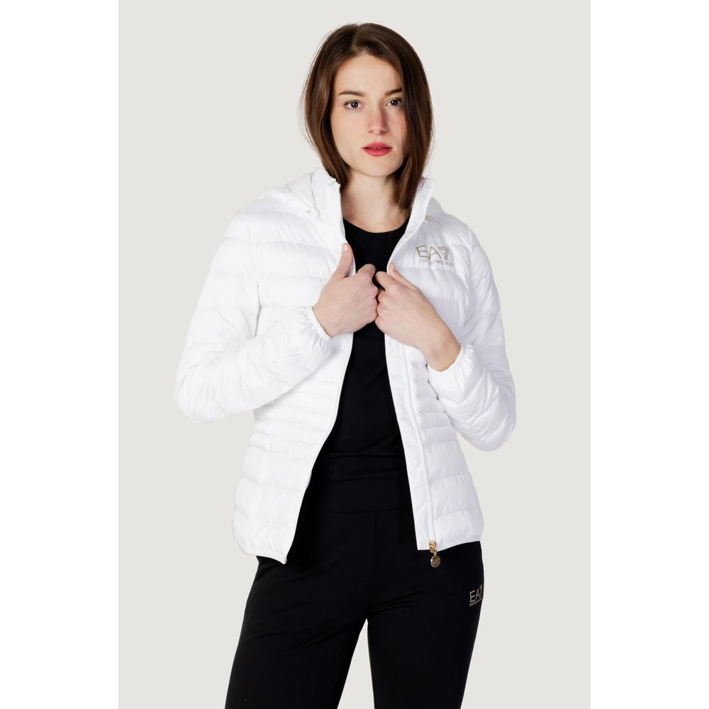 EA7 Emporio Armani White Polyester Jackets & Coat