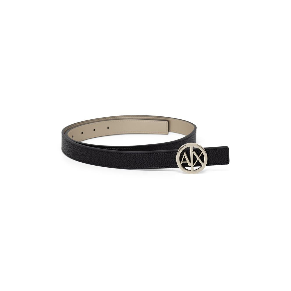 Armani Exchange Gold Polyester Belt