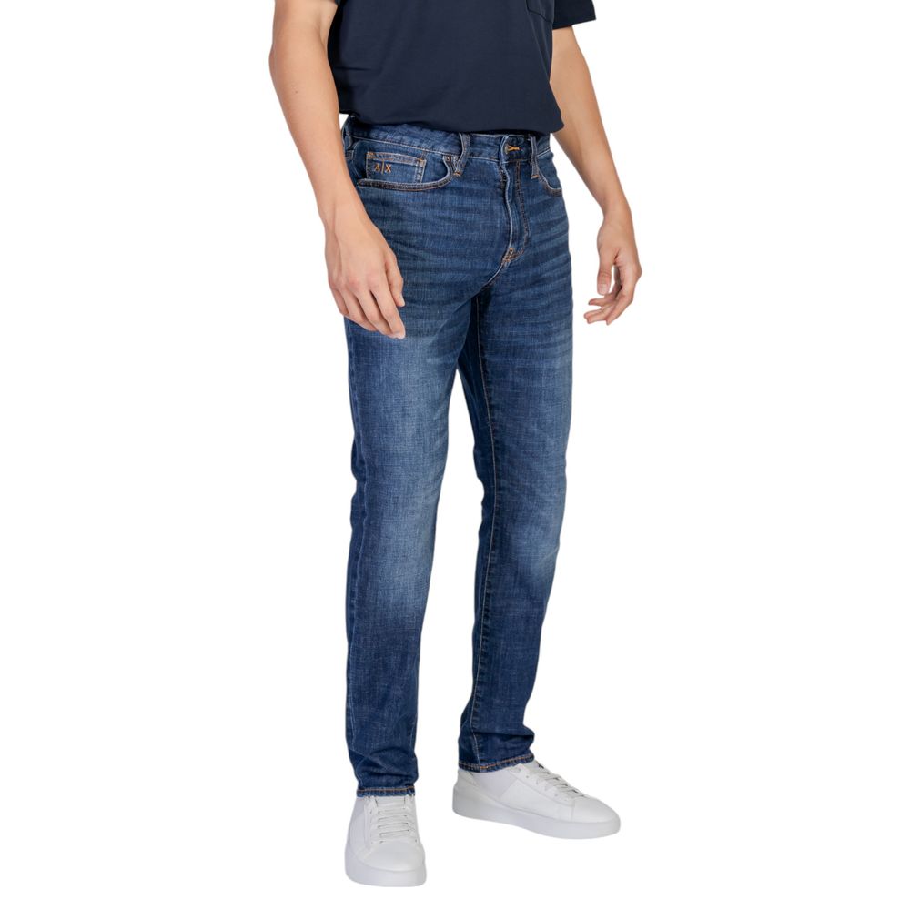 Armani Exchange Blue Cotton Jeans & Pant