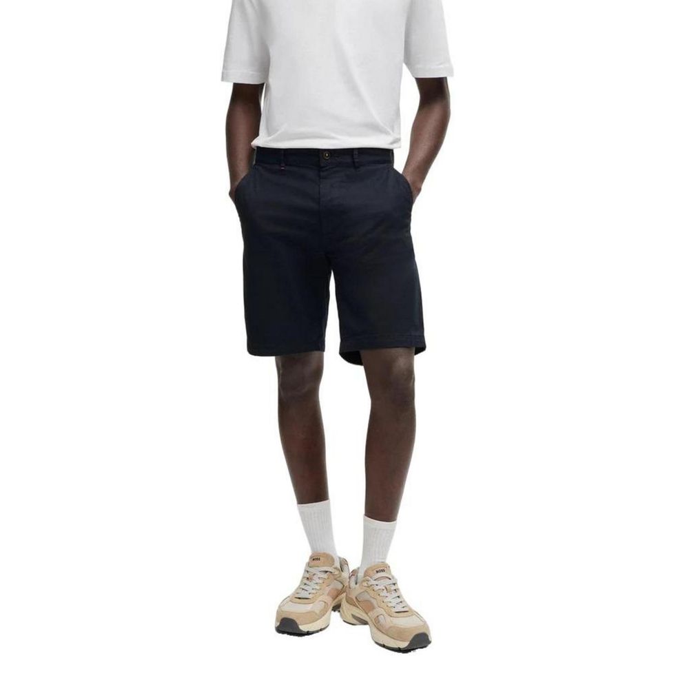 Hugo Boss Blue Cotton Short