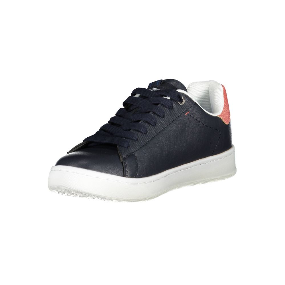 Gas Blue Artificial Leather Sneaker