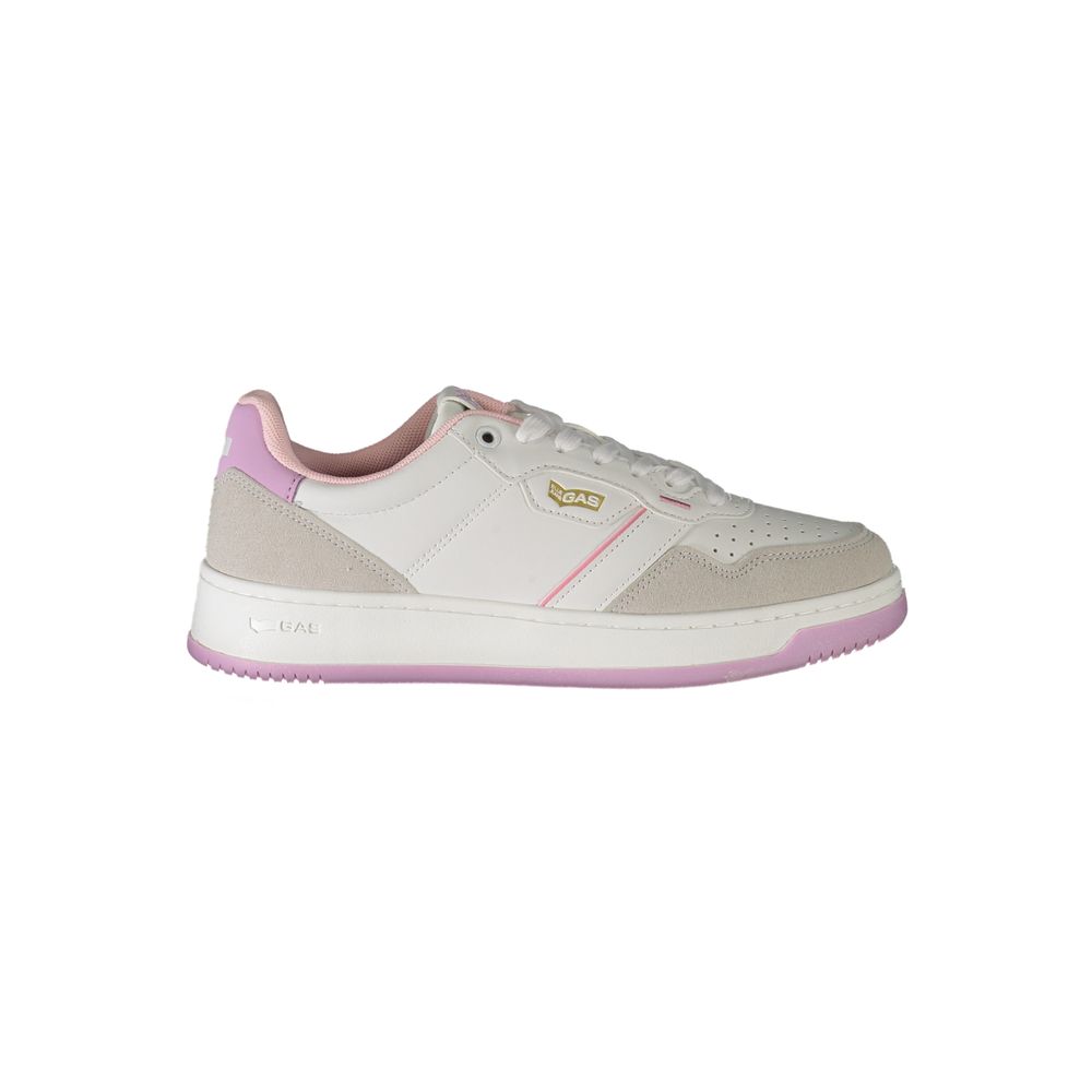 Gas White Polyester Sneaker