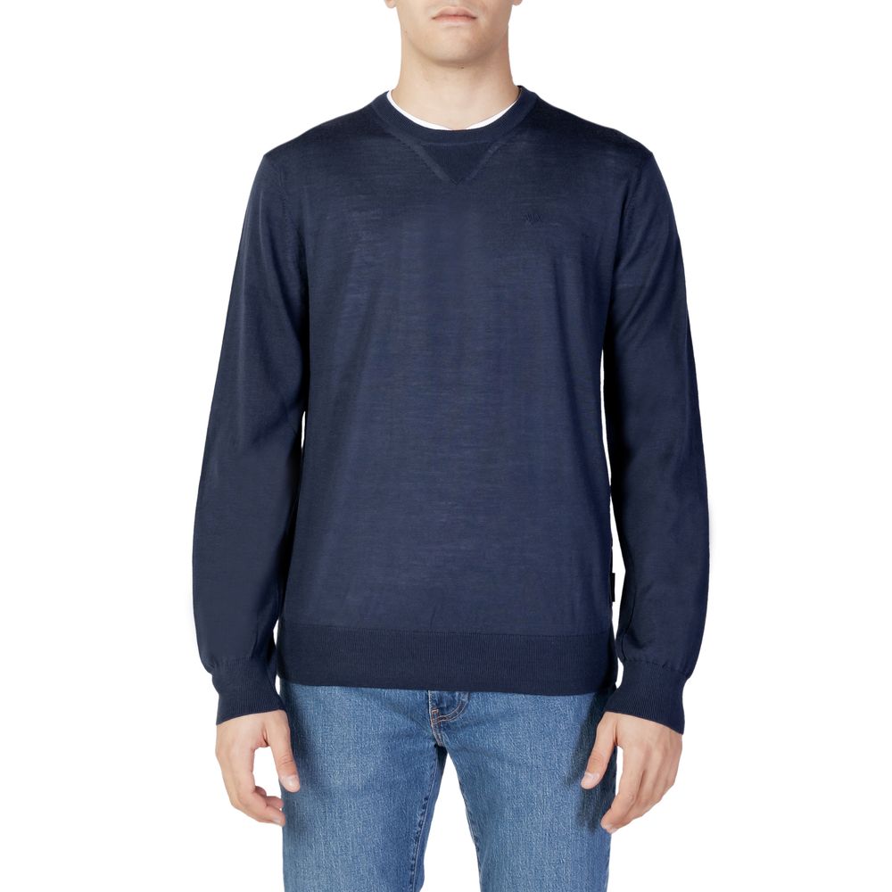 Armani Exchange Blue Wool Sweater