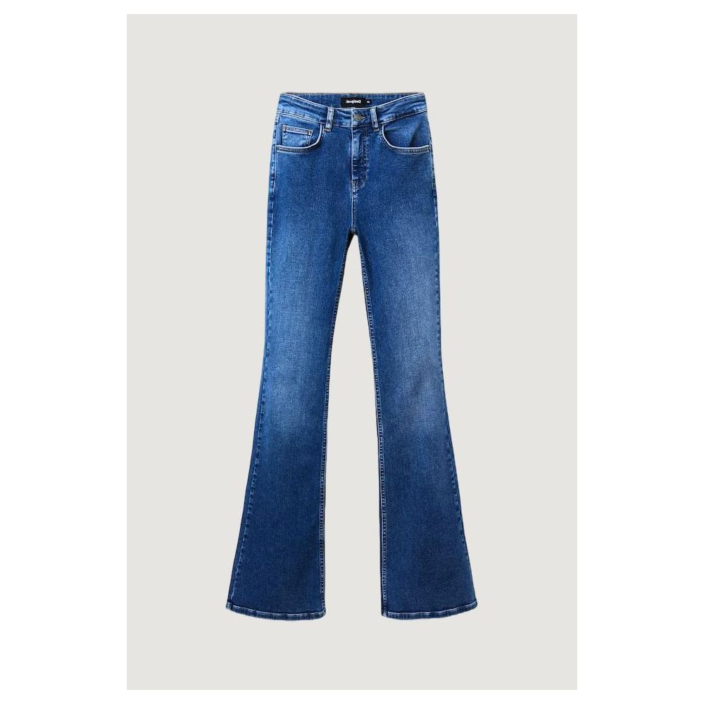 Desigual Blue Cotton Jeans & Pant