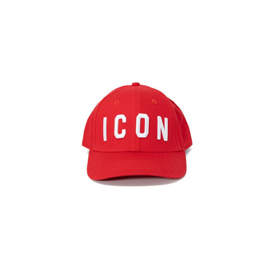 Icon Red Cotton Hats & Cap