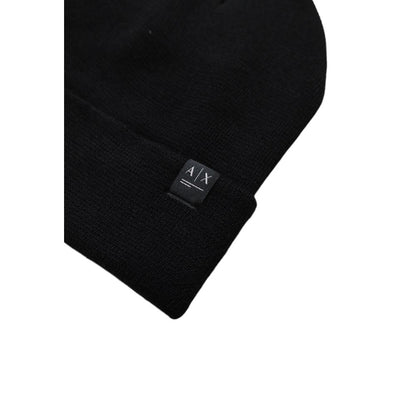 Armani Exchange Black Polyester Hats & Cap