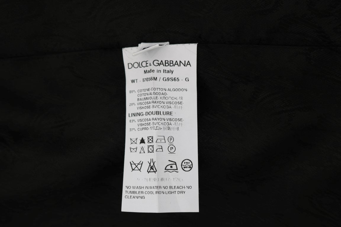 Chaleco negro elegante de botonadura sencilla de Dolce &amp; Gabbana